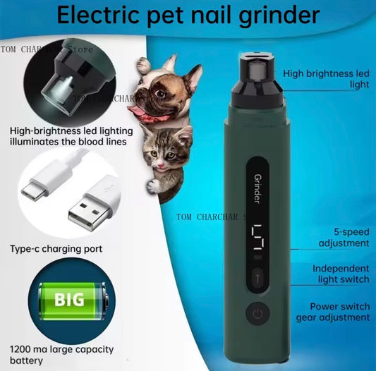 Electric pet nail grinder